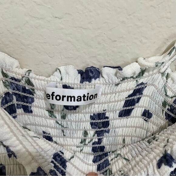 Reformation Sable Dress Blueberries - Picture 6 of 7